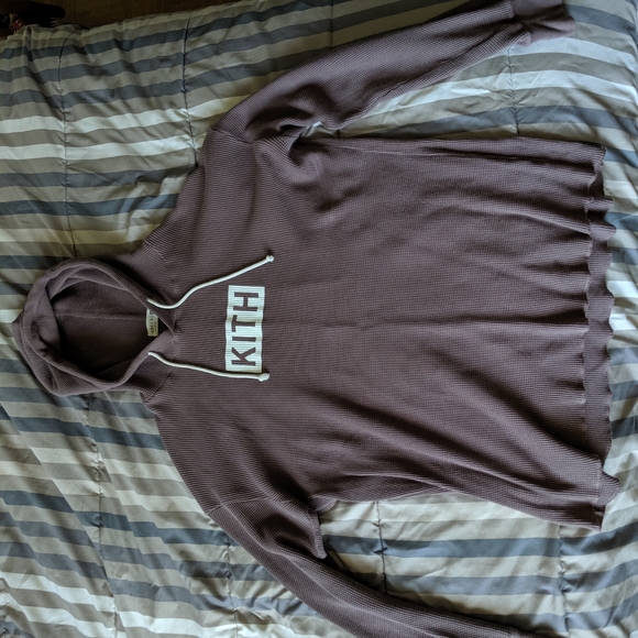 kith calux waffle hoodie